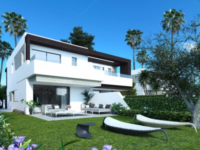 Modern Semi-Detached House Walking Distance to the Beach in New Golden Mile, Marbella-SOLD